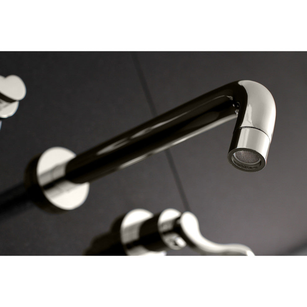KS8026DFL Two-Handle Wall Mount Tub Faucet, Polished Nickel
