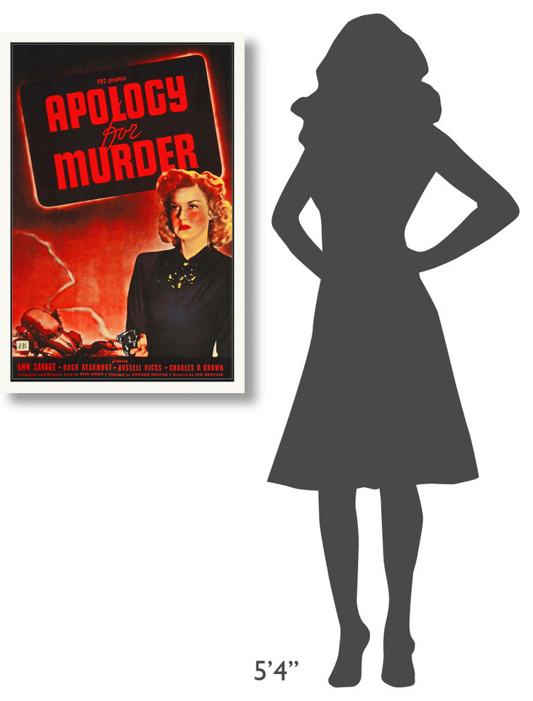 "Apology for Murder" Stretched Canvas Giclee by Hollywood Photo Archive, 24x36"