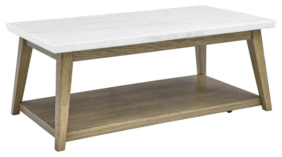 Vida Marble Top Cocktail Table w/Casters