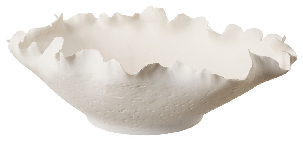 Uttermost Blossom Short Off-white Bowl