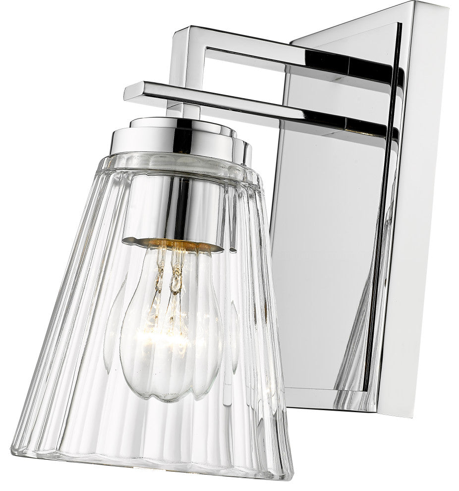 Z-LITE 1-Light Wall Sconce, Chrome