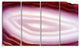 Pink Agate Geode Geological Crystals, Abstract Canvas Artwork, 48"x28", 4 Panels