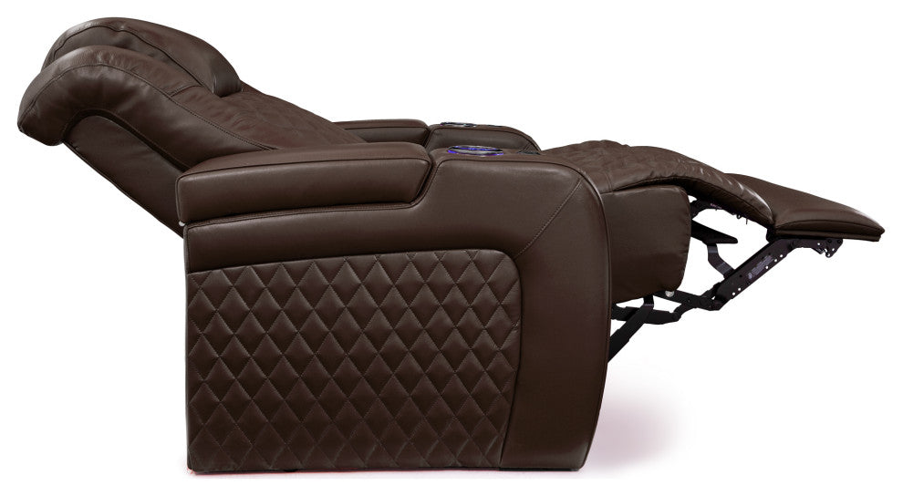 Seatcraft Capricorn Home Theater Seating, Brown, Row of 2