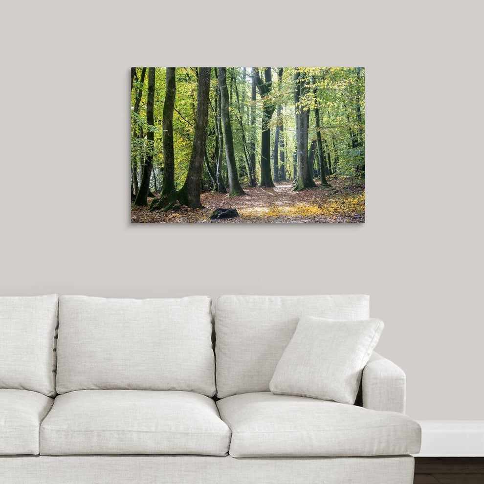 "Autumn Walk" Wrapped Canvas Art Print, 36"x24"x1.5"