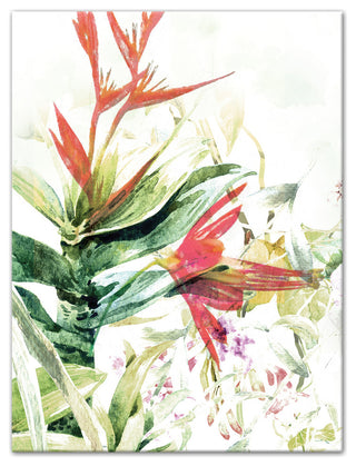 Tropical Florals 12x16 Canvas Wall Art