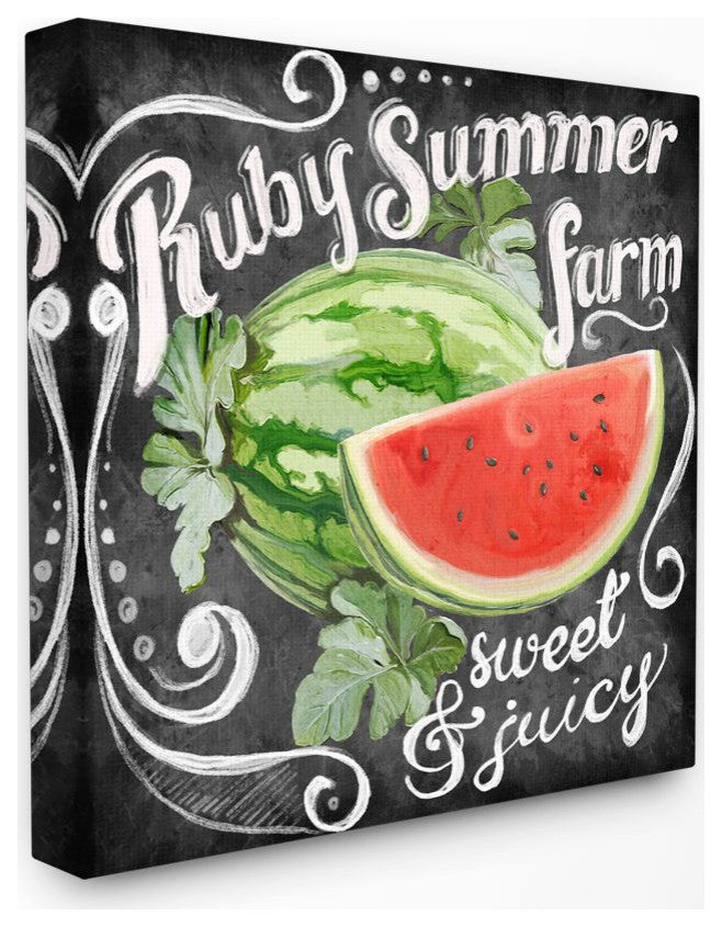 Watermelon Farm Rustic Sign Word Design, 30"x30"
