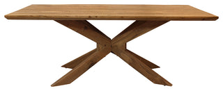 Anaheim Brad Dining Table in Contemporary Natural Finish on Solid Wood