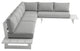 Maldives Grey Water Resistant Fabric Outdoor Patio Modular Sectional