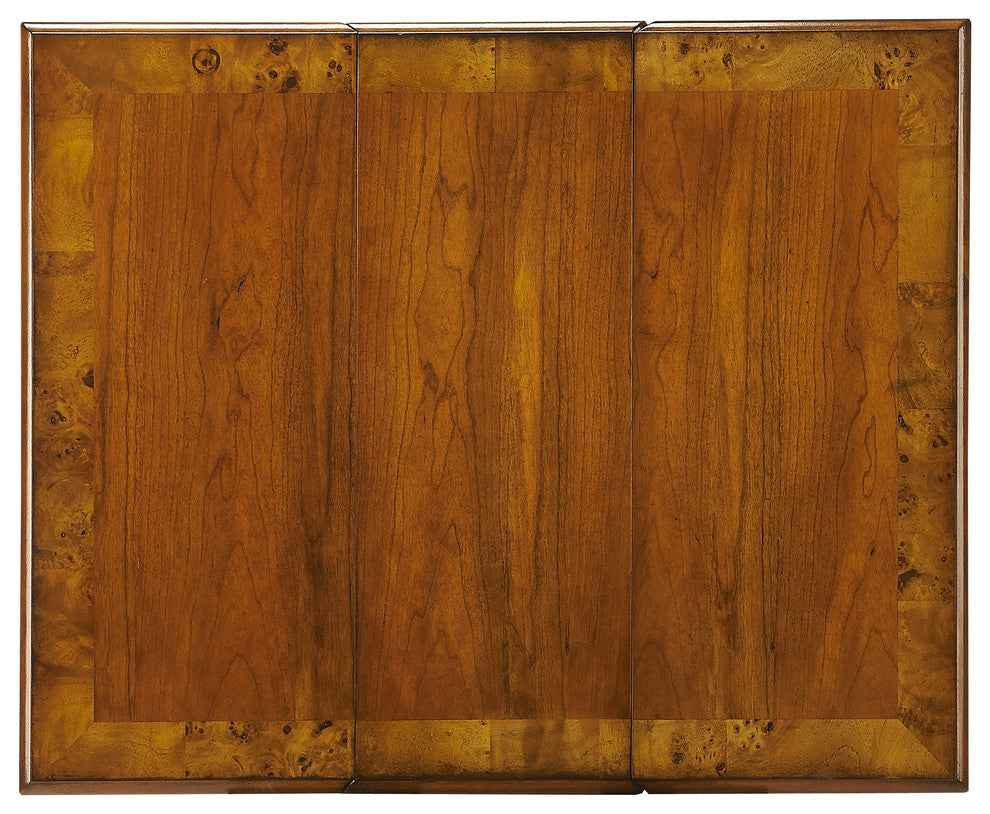 Darrow Drop-Leaf Wood Side Table, Olive Ash Burl