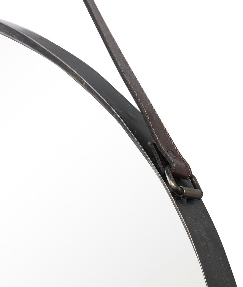 30" Coastal Bronze Round Mirror