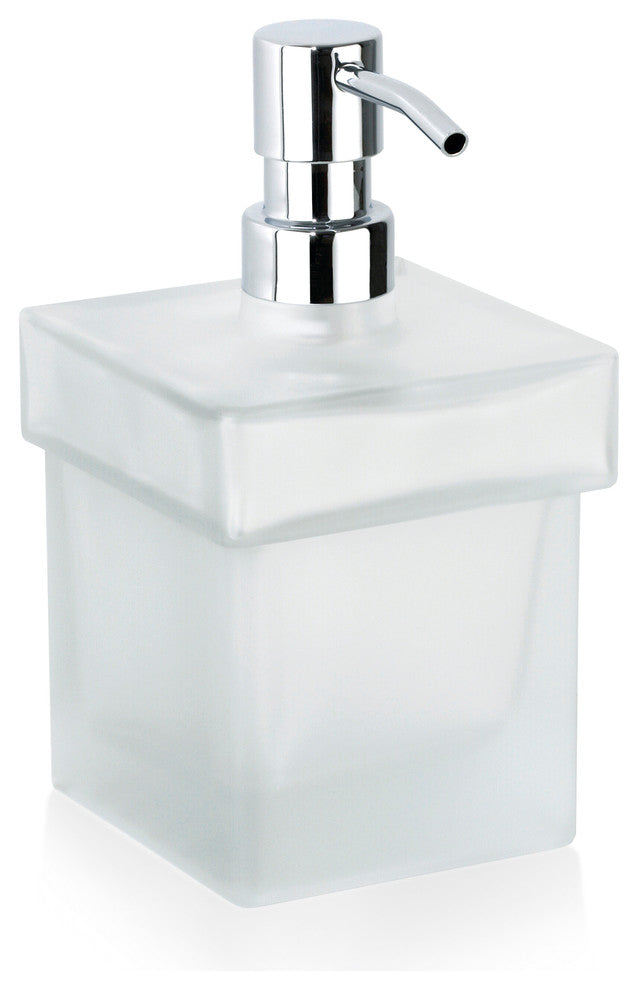 Secret Bath, Frosted Glass Table Soap Dispenser, Orio Collection