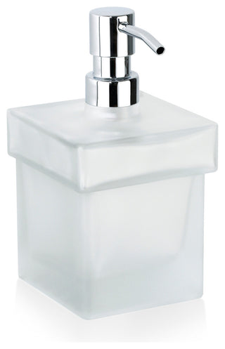 Secret Bath, Frosted Glass Table Soap Dispenser, Orio Collection