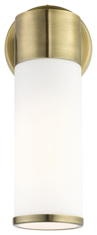 Antique Brass Contemporary, Minimal, Urban, Clean Single Sconce