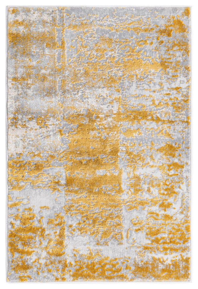 Unique Loom Elizabeth Finsbury Rug, Yellow, 2'x3'