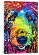"IRISH WOLFHOUND" by Dean Russo, 26x18x1.5"
