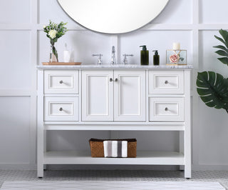 Matilda 48" Single Bathroom Vanity Set, White