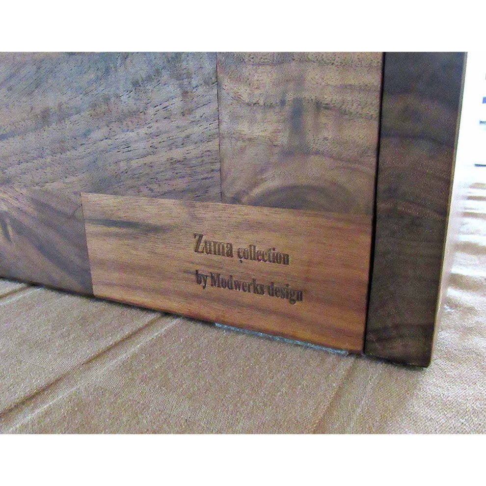 Zuma Wood Storage Box, Solid Walnut, Natural Finish