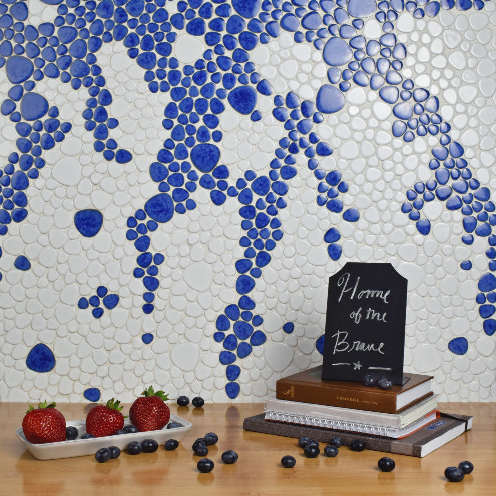 Pebble White Porcelain Floor and Wall Tile