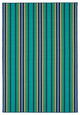 Voavah Teal 5' x 7'6" Rectangle Area Rug