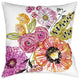 Laural Home Springtime Florals 18" X 18" Indoor Decorative Pillow