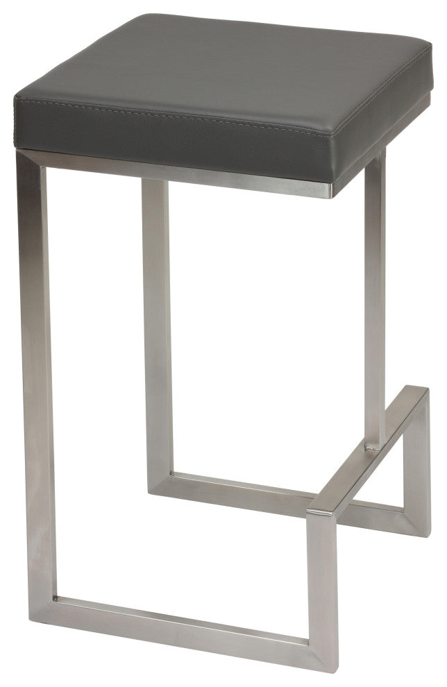 Cortesi Home Ares Counter Stools, Set of 2, Gray