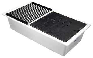 Nantucket Sinks Undermount Workstation Granite Composite, Matte White