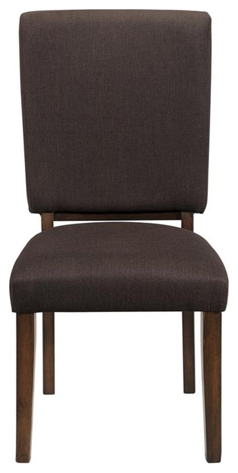 Lexicon Contemporary Wood Dining Room Chair in Walnut (Set of 2)
