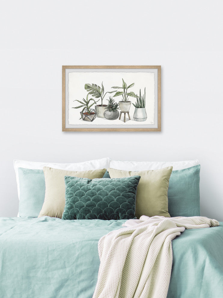 "Dazzling Foliage" Framed Painting Print, 12x8