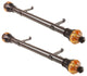 Harlow 1.5" Side Curtain Rod, Cocoa, 24"