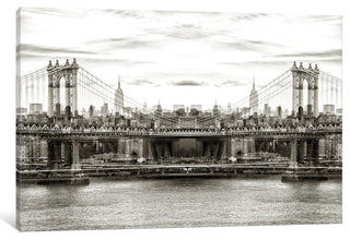 "New York Reflection Manhattan Bridge" by Philippe Hugonnard, 18x12x1.5