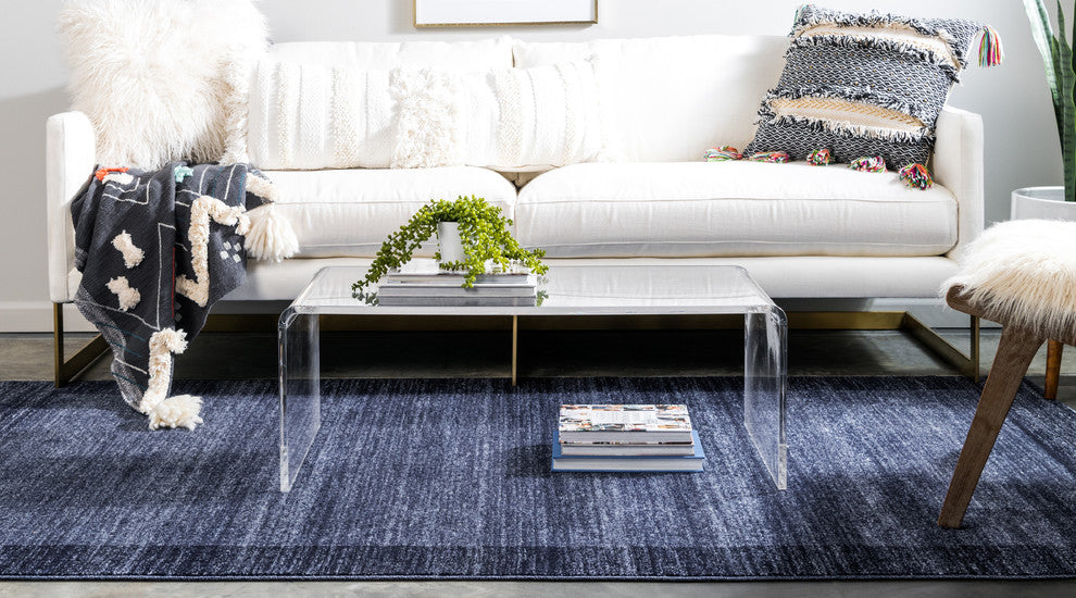 Unique Loom Navy Blue Del Mar Abigail 3' 3 x 5' 3 Area Rug