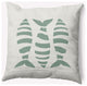 26x26" Puzzle Fish Nautical Decorative Indoor Pillow, Sage