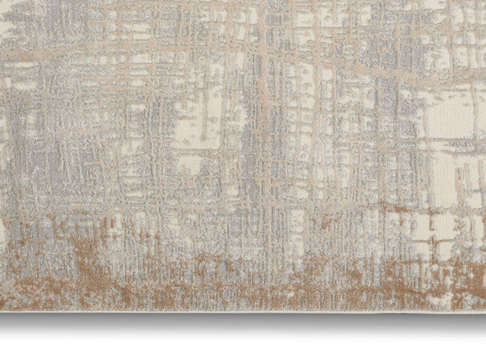 Calvin Klein CK950 Rush 9' x 12' Ivory/Taupe Modern Indoor Area Rug