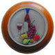 Best Cellar Cherry Wood Knob, Hand-Tinted Pewter