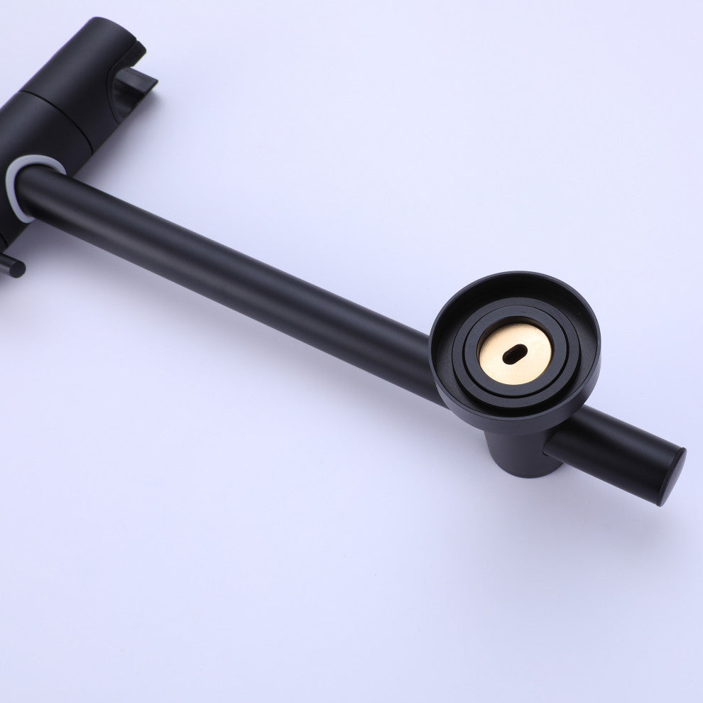 Wall Mounted Handheld Shower with Slide Bar-Less Rough-in Valve
