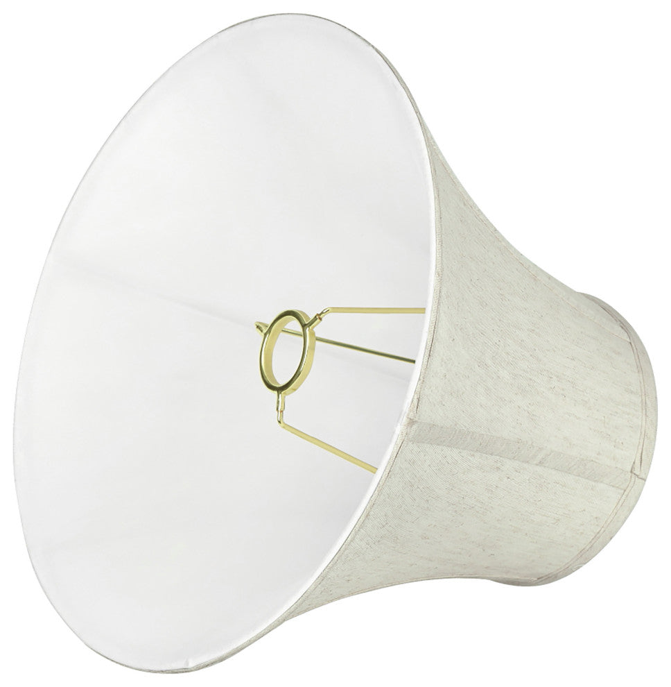 58052 Bell Shape UNO Lamp Shade, Linen White 7"x14"x11"