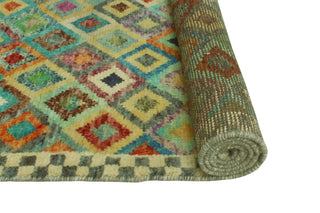 Balochi Nurai Ivory/Turquoise Rug, 4'11 x 6'6