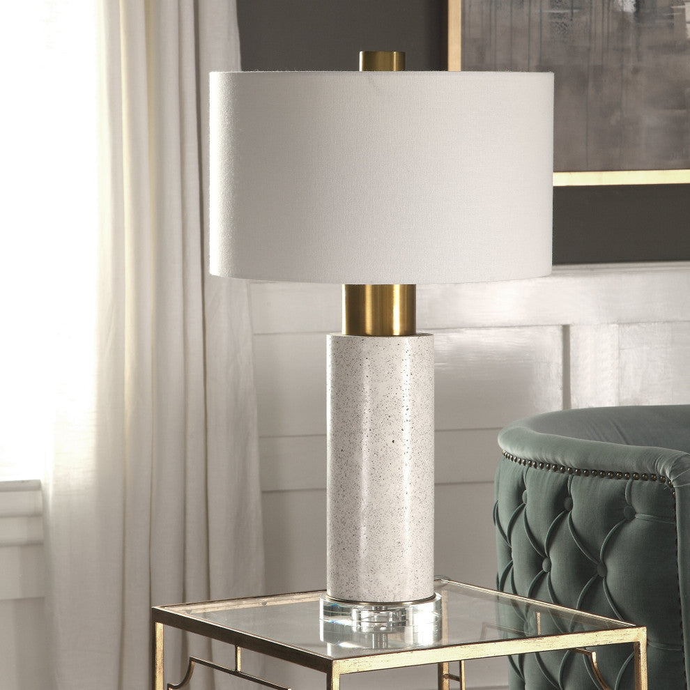 New Uttermost Vaeshon Concrete Table Lamp