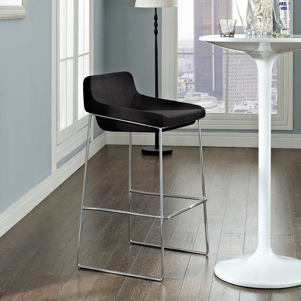 Modern Contemporary Dining Kitchen Bar Stool Black