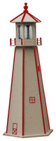 Standard Lighthouse, Stoltzfus Beige & Stauffer Red, 5 Foot, Standard Lighting