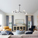 Oaks Aura Modern 5-Light Adjustable Sputnik Chandelier, Transparent