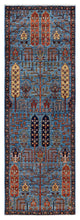 Serapi One-of-a-Kind Hand-Knotted Area Rug Light Blue, 2'7" x 7'10"