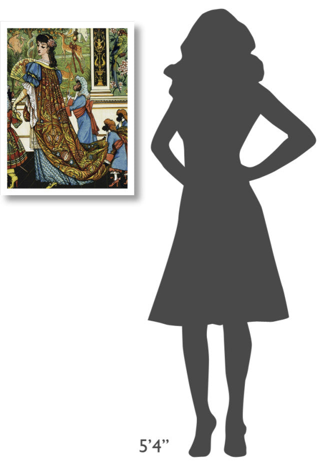 "Beauty and the Beast - Beauty" Digital Paper Print by Walter Crane, 20"x26"