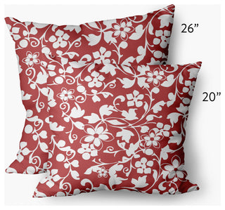 Evelyn Decorative Throw Pillow, Ligonberry Red, 20"x20"