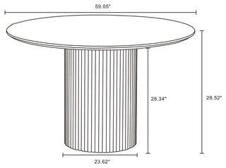 Manhattan Comfort Hathaway Dining Table