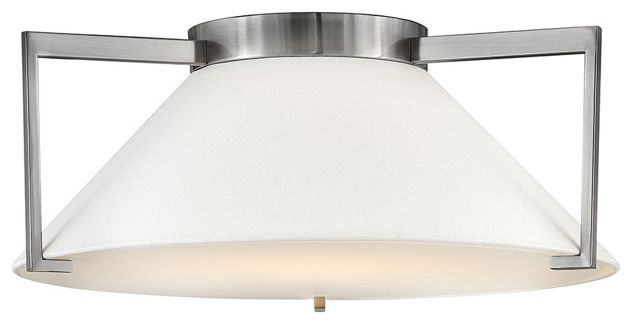 Hinkley Calla Large Flush Mount, Antique Nickel