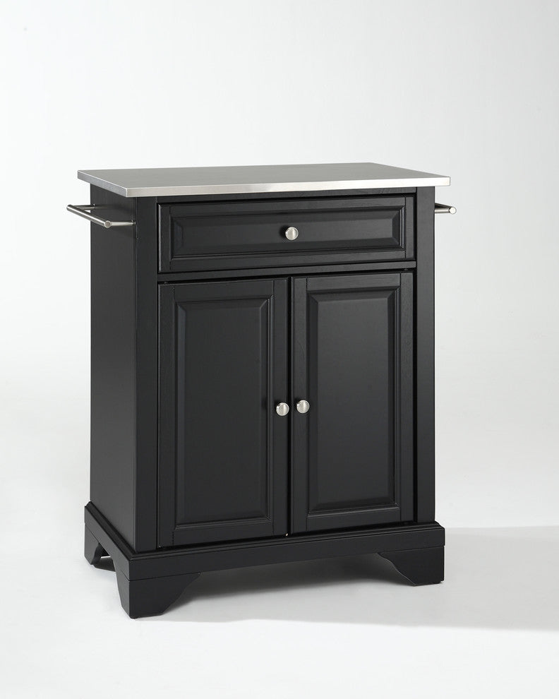 LaFayette Stainless Steel Top Portable Kitchen Island