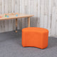 Soft Seating Collaborative Moon, 12" Seat Height , Orange Color