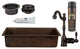 Bar/Prep Sink, Faucet  and Accessories Package- BSP4_BREC28DB-G