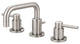 Motegi Two Handle Widespread  BathroomFaucet, PVD Brushed Nickel